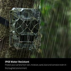 Bestguarder Trail Camera, 30MP 1920P HD Waterproof Wildlife Hunting Scouting Game Camera with 140°Detecting Range Motion Activated Night Vision 2.0”LCD 42Pcs IR LEDs