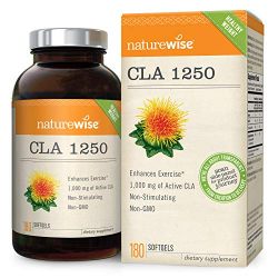 NatureWise CLA 1250, High Potency, Natural Weight Loss Exercise Enhancement