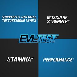 Evlution Nutrition Testosterone Booster Pills EVL Test Training & Recovery Amplifier* Supports Natural Testosterone Levels, Muscular Strength, Stamina & Optimal Sleep (30 Serving)