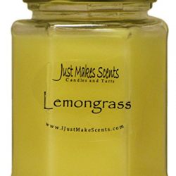 Just Makes Scents Lemongrass (Mosquito Repellant) Scented Blended Soy Candle for INDOOR Use by