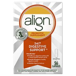 Align Probiotics, Probiotic Supplement for Daily Digestive Health, 56 capsules, #1 Recommended Probiotic by Gastroenterologists