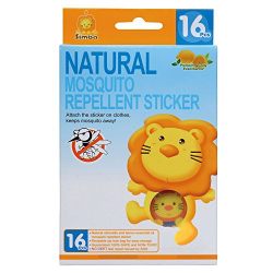 Simba Natural Mosquito Repellent Sticker (16pcs) DEET-Free with Citronella and Lemon Extract