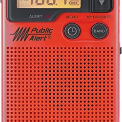 Sangean Digital Weather Alert Pocket Radio (Red) Special Edition