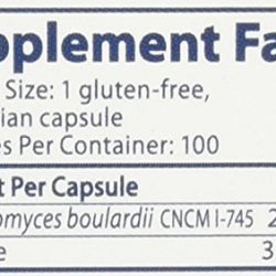 Florastor 250mg 100 Capsules ( 2 pack of 50 capsules each )