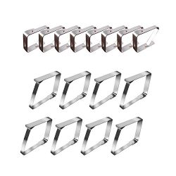 Avesfer Outdoor Tablecloth Clips Flexible Stainless Steel Table