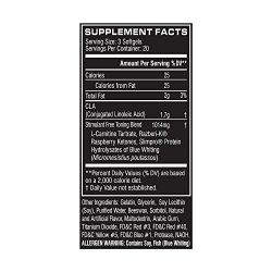 Cellucor CLK Fat Burner for Weight Loss with CLA, Conjugated Linoleic Acid, Raspberry Ketones, L-Carnitine, 60 Softgels