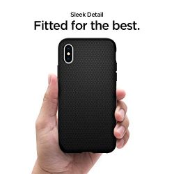 Spigen Liquid Air Armor Designed for Apple iPhone XS Case (2018) / Designed for Apple iPhone X Case (2017) - Matte Black