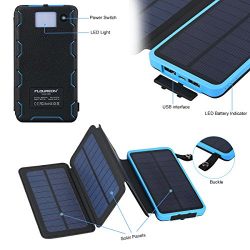 FLOUREON 10000mAh Portable Foldable Solar Panel