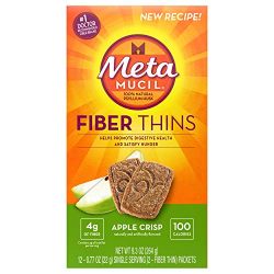 Metamucil Meta Multi-grain Fiber Wafers by Meta, Apple Crisp, 24 count (Pack of 3)
