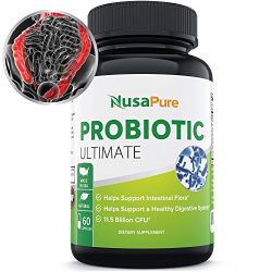 Probiotic for Men Women and Children: Vegetarian: Probiotics Improve Digestion, Increase Energy, and Promote Weight Loss: 11 Billion CFU: 100% Satisfaction Guaranteed