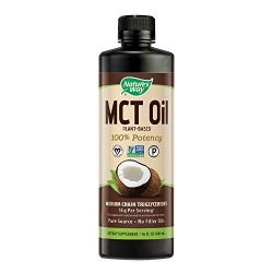 Nature's Way 100% Potency Pure Source MCT Oil From Coconut- Certified Paleo, Certified Vegan- Non-GMO Project Verified, Vegetarian, Gluten-free, Flavorless, No Filler Oils, Hexane-free- 16 Fluid Ounce