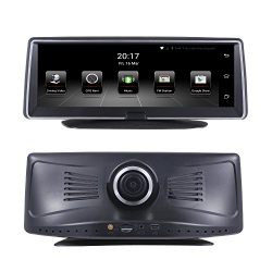 Filido 7.84inch HD LCD Motion Dash Cam 1080p Car Dashboard Camera with 3G WIFI Free Install Car Video Record for Car Trucks 170° Wide Angle WDR with Loop Recording 16GB SD Card