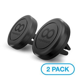 Car Mount, Maxboost [2 Pack] Universal Air Vent Magnetic Phone Car Mounts Holder for iPhone XS Max XR X 8 7 Plus 6S 6 SE, Galaxy S9 S8 S7 Edge, LG G6, Note 8 5 and Mini Tablet (Compatible Most Case)