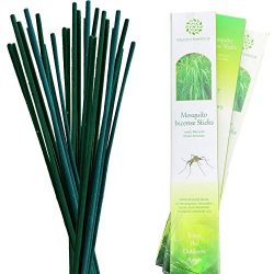3-Pack Double Strength Great Aroma. Lasts 2.5 Hours per Stick Reusable Natural Mosquito Repellent Incense Sticks Citronella,Lemongrass, and Cinnamon Oils. Amazing Value!