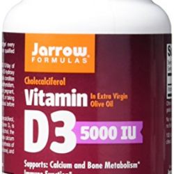 Jarrow Formulas Vitamin D3, Supports Calcium and Bone Metabolism, 5000 IU, 100 Softgels
