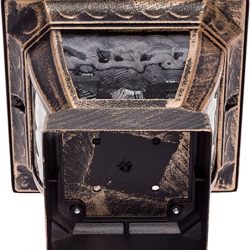 Paradise by Sterno Home Solar Cast Aluminum LED Post Cap Light for 4x4 Wood Posts, Bronze