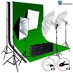 5500K Umbrella Softbox Lighting Kit for Photo Studio