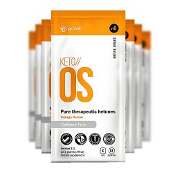 KETO//OS Orange Dream 2.1 No Caffeine, BHB Salts Ketogenic Supplement - Beta Hydroxybutyrates Exogenous Ketones for Fat Loss, Workout Energy Boost and Weight Management through Fast Ketosis, 5 Sachets
