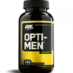 OPTIMUM NUTRITION Opti-Men, Mens Daily Multivitamin Supplement with Vitamins C, D, E, B12, 240 Count
