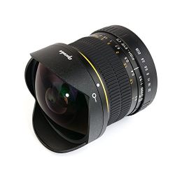 Opteka 6.5mm f/3.5 HD Aspherical Fisheye Lens & Removable Hood for Canon Digital SLR Cameras