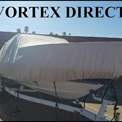 NEW VORTEX HEAVY DUTYTAN/BEIGE CUDDY CABIN COVER 23'7" TO 24'6" LONG, 102" BEAM (FAST SHIPPING - 1 TO 4 BUSINESS DAY DELIVERY)