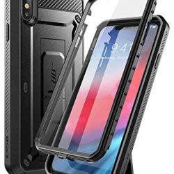 iPhone XS Max case, SUPCASE [Unicorn Beetle Pro Series] Full-Body Rugged Holster Case with Built-In Screen Protector kickstand for iPhone XS Max 6.5 inch 2018 Release (Black)