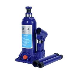 3 Ton Hydraulic Bottle Jack With Safety Valve Blue Car Jack - 3 Ton Capacity / ZBN