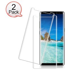 [2 Pack] Galaxy Note 8 Tempered Glass Screen Protector, Loopilops [HD Clear][Anti-Bubble][Anti-Scratch][Anti-Fingerprint] Tempered Glass Screen Protector Samsung Galaxy Note 8 [Case Friendly]