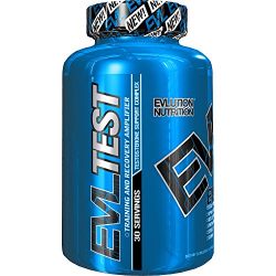 Evlution Nutrition Testosterone Booster Pills EVL Test Training & Recovery Amplifier* Supports Natural Testosterone Levels, Muscular Strength, Stamina & Optimal Sleep (30 Serving)