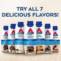 Atkins Ready to Drink Protein-Rich Shake, Mocha Latte, 4 Count