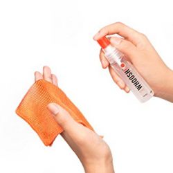 WHOOSH! Award-Wining Screen Cleaner – Safe for all screens – Smartphones, iPads, Eyeglasses, Kindle, LED, LCD & TVs – Includes 1 Oz bottle + 1 Premium Antimicrobial Microfiber cloth