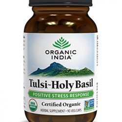 ORGANIC INDIA Tulsi - Holy Basil Supplement - Made with Certified Organic Herbs (Vegetarian Capsules, 90 Count)