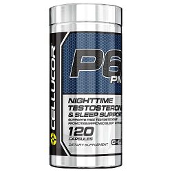 Cellucor P6 PM Testosterone Booster & Sleep Aid Supplement For Men, Maximize Free Testosterone Levels, Improve Night Time Rest & Muscle Recovery, 120 Capsules