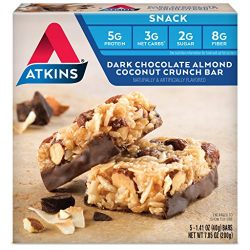 Atkins Snack Bars, Dark Chocolate Almond Coconut Crunch