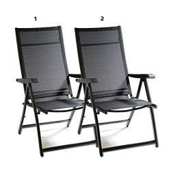 Heavy Duty Durable Adjustable Reclining Folding Chair Outdoor Indoor Garden Pool (2)