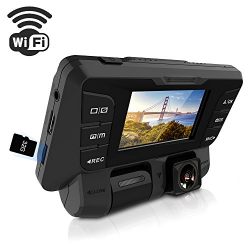 ITRUE X9D WiFi Dash Cam Rotatable Inner Front Cameras