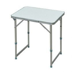 Outsunny 24" Aluminum Camping Folding Camp Table w/Carrying Handle