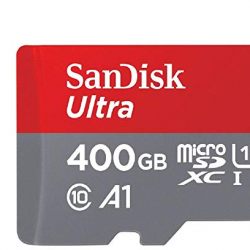 Sandisk Ultra 400GB Micro SDXC UHS-I Card with Adapter - SDSQUAR-400G-GN6MA