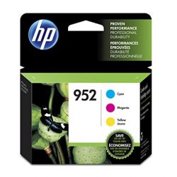 HP N9K27AN#140 952 Cyan, Magenta & Yellow Original Ink Cartridges, 3 Cartridges