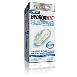 Hydroxycut Platinum, Weight Loss Supplement with Active Probiotics, 60 Count
