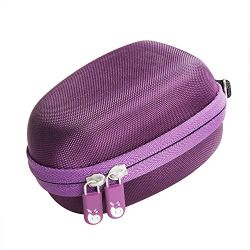For Philips HP6401 Satinelle Epilator Electric Shaver Travel EVA Hard Protective Case Carrying Pouch Cover Bag Purple By Hermitshell