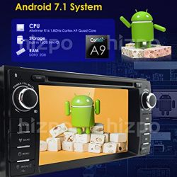 Android 7 Car stereo CD DVD Player - In Dash Car Radio Multimedia Player Navigation System with 6.2" LCD Bluetooth Wifi GPS for Jeep Wrangler Dodge Chrysler