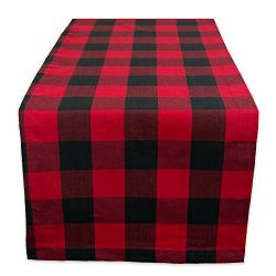 DII Cotton Buffalo Check Table Runner for Family Dinners or Gatherings