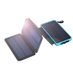FLOUREON 10000mAh Portable Foldable Solar Panel