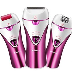 Epilator, Cordless Electric Hair Removal Epilator 3 in 1 Rechargeable Razors Women Bikini Trimmer Hair Removal Shaver, Safe to Use & Easy To Clean For Any Unwanted Fine Hairs (Purple)