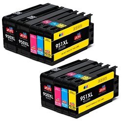 JIMIGO 9-Pack 950XL 951XL Compatible Ink Cartridges Replacement HP Ink, Chips updated, Compatible HP Officejet Pro Printer