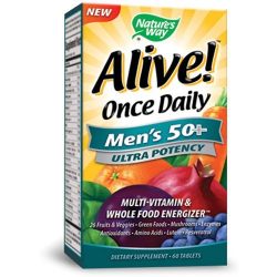 Nature's Way Alive Once Daily Men's 50+ Ultra Potency Tablets, 60