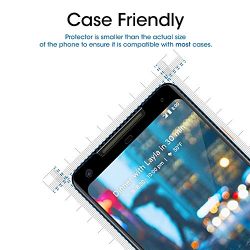 amFilm Google Pixel 2 XL Screen Protector Glass, Google Pixel 2 XL Tempered Glass Screen Protector 3D Curved with Dot Matrix for Google Pixel 2 XL 0.3mm