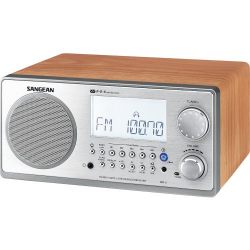Sangean FM-RBDS AMWooden Cabinet Digital Tuning Receiver (Walnut)