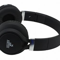 ARTIX BT5 Bluetooth Headphones On-Ear Wireless Earphones, Lightweight, Foldable, Adjustable Headset w/Built In Microphone, 3.5mm Cable for Wired Use For Work, Travel, Sport, Kids, Teen Adult Black